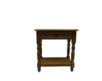 65. Wooden End Table with Drawer