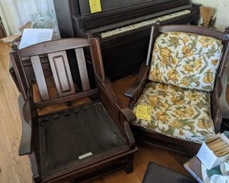 Maxwell Royal Hickory, North Carolina matching chairs to sofa; have cushions to both! LOT 46 $265 pair