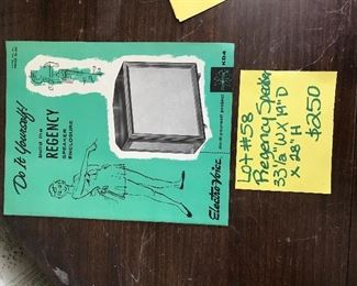 Regency speaker  with book