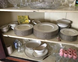 Lenox "Montclair" 9 place settings with serving pieces'$650
