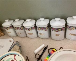 Vintage canister collection