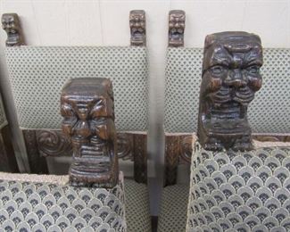 Close Up of Carved Heads