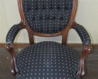 Very Nice Victorian Walnut Parlor Chair - Price $165.00