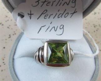 Sterling & Peridot Ring - Price $30.00