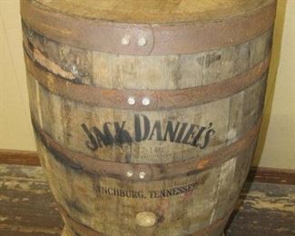 35" Tall Wooden Whiskey Barrel - Price $165.00