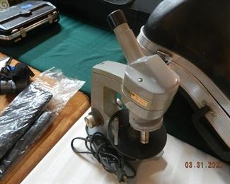 vintage microscope
