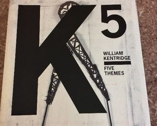 William Kentridge Five Themes, Yale University Press, 2009. ISBN 9780300150483. With Owner Bookplate. In Protective Mylar Cover. Signed by the Artist. $35. 