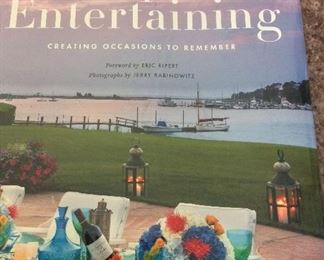Hamptons Entertaining: Creating Occasions to Remember, Annie Falk, Stewart, Tabori & Chang, 2015. ISBN 9781617691454. With Owner Bookplate. In Protective Mylar Cover. $15.