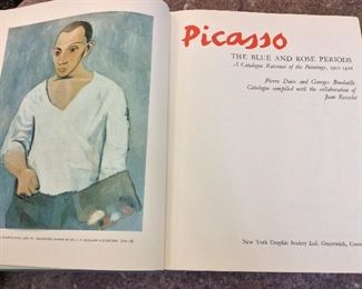Picasso: The Blue and Rose Periods A Catalogue Raisonne of the Paintings 1900-1906, New York Graphic Society, 1967. With Owner Bookplate. 770 Black and White Illustrations and 61 tipped-on color plates. $25.