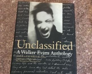 Unclassified: A Walker Evans Anthology. With Owner Bookplate. $5.