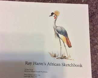 Ray Harm's African Sketchbook, Frame House Gallery, 1973. Signed on Half Title Page. In Slipcase. $25.