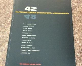 42nd Biennial Exhibition of Contemporary American Painting, The Corcoran Gallery of Art, 1991. ISBN 0886750385. With Owner Bookplate. $4.