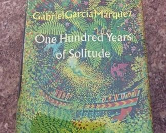 One Hundred Years of Solitude, Gabriel Garcia Marquez, Harper & Row, 1970. Stated First Edition. No Number Line after page 422. In second issue dust jacket with $7.95 price, 0270 at bottom of front flap but no "!" at end of first paragraph on front flap. In Protective Mylar Sleeve.
