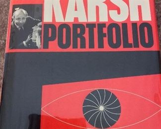 Karsh Portfolio, Yousuf Karsh, University of Toronto Press, 1967. Signed and Inscribed by the Author. In a Protective Mylar Sleeve. $85.
