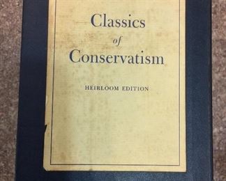 Classics of Conservatism: Heirloom Edition in Six Volumes. Federalist Papers, de Tocqueville, Wealth of Nations. $10.