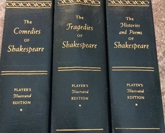 Shakespear in Three Volumes, Players Illustrated Edition.