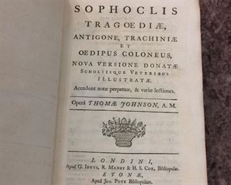 Sophoclis Tragoediae, Ajax, 1746.