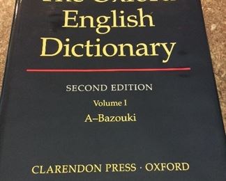 The Oxford English Dictionary Second Edition (20 Volume Set), 1989. ISBN 0198611862. $1,200.