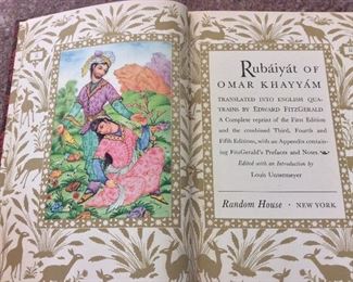 Rubaiyat of Omar Khayyam, Random House, 1947. 
