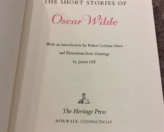 The Short Stories of Oscar Wilde, The Heritage Press, 1976. In Slipcase. 