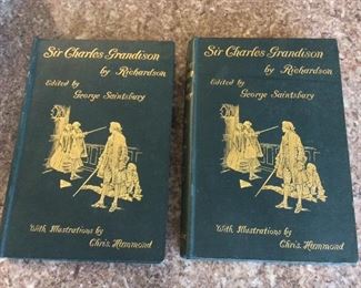 Letters from Sir Charles Grandison, George Saintsbury, in Two Volumes, Macmillan and Co., New York, George Allen, London, 1896. $25.  