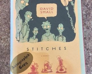 Stitches: A Memoir by David Small. Signed First Edition. In Protective Mylar Cover. $15. 