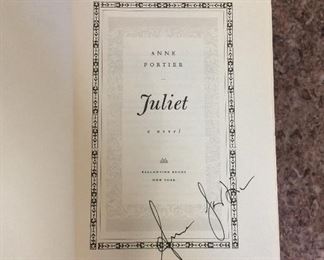 Juliet: A Novel by Anne Fortier. Signed First Edition. In Protective Mylar Cover. $20.