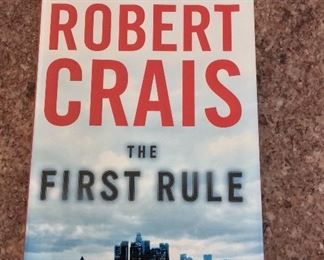 The First Rule: A Joe Pike Novel by Robert Crais. Signed First Edition. In Protective Mylar Cover. $15.