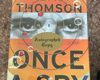 Once A Spy by Keith Thomson. Signed First Edition. In Protective Mylar Cover. $25. 