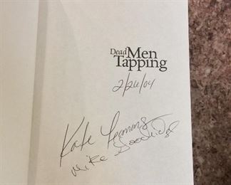 Dead Men Tapping: The End of the Heather Lynne II by Kate Yeomans. Signed First Edition. Signed by Author and Marine Salvage Owner. In Protective Mylar Cover. $45.