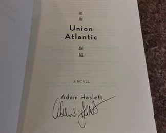 Union Atlantic: A Novel by Adam Haslett. Signed First Edition in Protective Mylar Cover. $20.