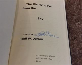 The Girl Who Fell from the Sky, Heidi W. Durrow, Signed Copy. In Protective Mylar Cover. $15. 