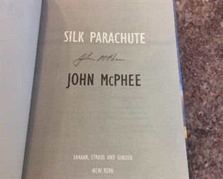 Silk Parachute by John McPhee. Signed First Edition. In Protective Mylar Cover. $35. 