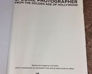 Leo Fuchs: Special Photographer from the Golden Age of Hollywood, powerHouse Books, 2010. First Edition. ISBN 9781576875582. With Owner Bookplate. In Protective Mylar Cover.  $32.