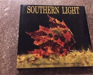 Southern Light, Text by James Dickey, Photography by James Valentine, Oxmoor House, 1991. Inscribed and Signed by Photographer. ISBN 0848707303. $10.