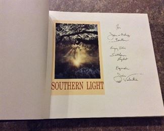 Southern Light, Text by James Dickey, Photography by James Valentine, Oxmoor House, 1991. Inscribed and Signed by Photographer. ISBN 0848707303. $10.