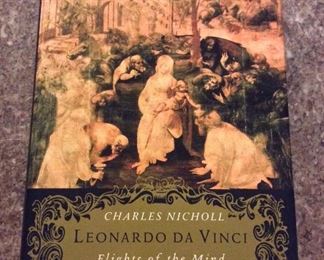 Leonardo da Vinci: Flights of the Mind, Charles Nicholl, Viking, 2004. First American Edition. ISBN 0670033456. $5.  