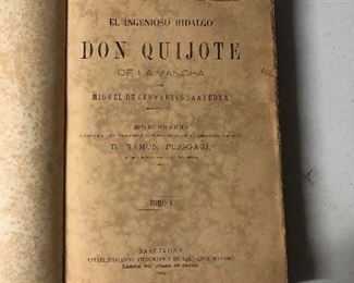 Vintage Book "El Ingenioso Hidalgo Don Quijote De La Mancha" By Miguel De Cervantes  Continued