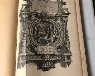 Vintage Pair of Books "La Ilustracion Espanola y Americana" 1896-2 and 1897-2  Continued