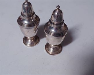 Fisher Sterling Silver Salt and Pepper Shakers  $50.00  4.5" Height  #HWW18