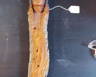 Hand Carved Wooden Native American Wall Hanging  $100.00  #HWW33