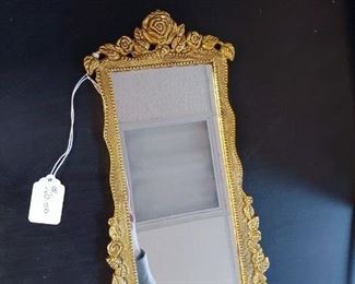 Small Wall Candle Holder with Mirror  $20.00  11.5” x 5.5”  #HWW30