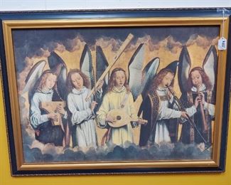 Framed Angel Band Painting  $150.00  33.5’’ x 25’’  #HWW80