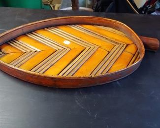 Wooden Leaf Tray  $25.00  20” x 11”  #HWW73