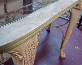 Marble Hall Glass Top Table  Continued