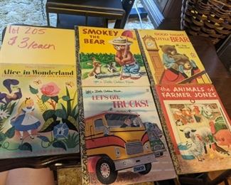 little golden books                                                                              Alice in Wonderland, Smokey the Bear and Lets Go Trucks are SOLD