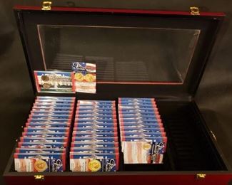 Complete Presidential Dollar Collection with Display Case https://ctbids.com/#!/description/share/377337