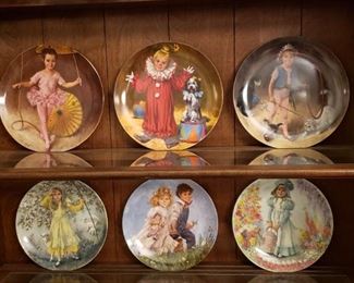 Vintage Mother Goose Collection and Children's Circus Collections Collector Plates https://ctbids.com/#!/description/share/377371