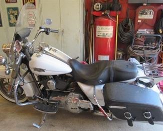 2012 Harley Davidson Road King Motorcycle - 103 Motor - 6 Speed - 20,488 Miles - Road Ready - Has Extra Mufflers & Helmets - Price $8,500.00 - See Next 3 Photos For Other Views Of Harley