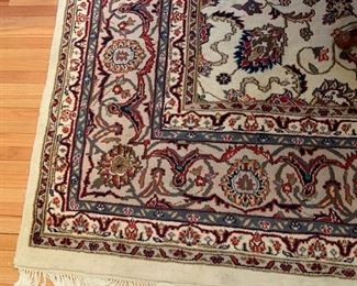 SOLD Large area rug. Approximately 8'x10". Has some light staining.  Please see photos.
